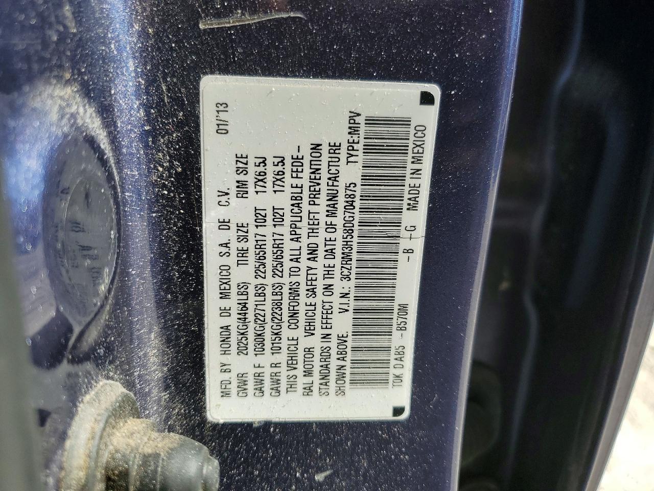 2013 Honda Cr-v ex