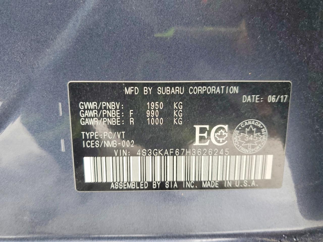 2017 Subaru Impreza Premium Plus