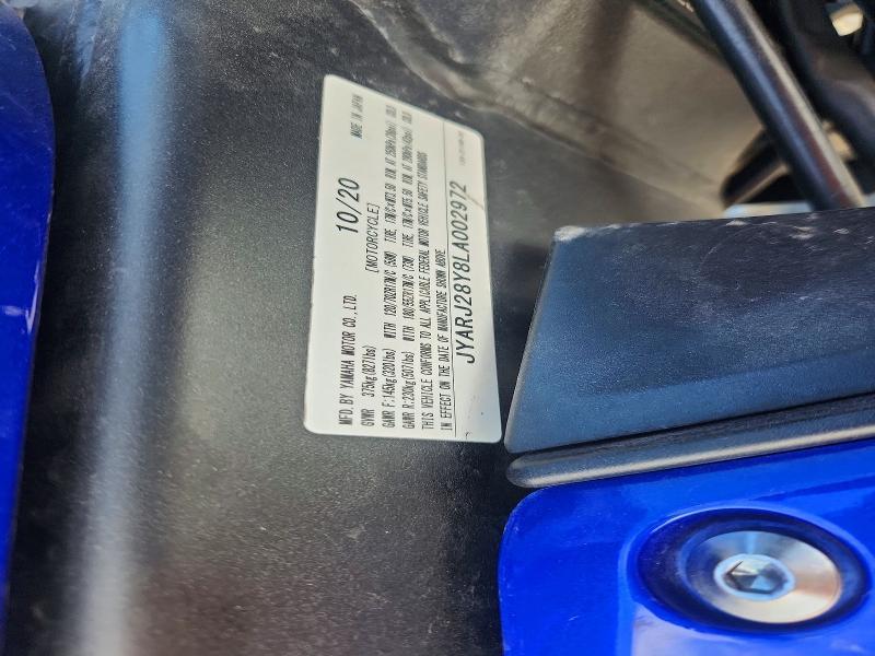 2020 Yamaha YZFR6 C