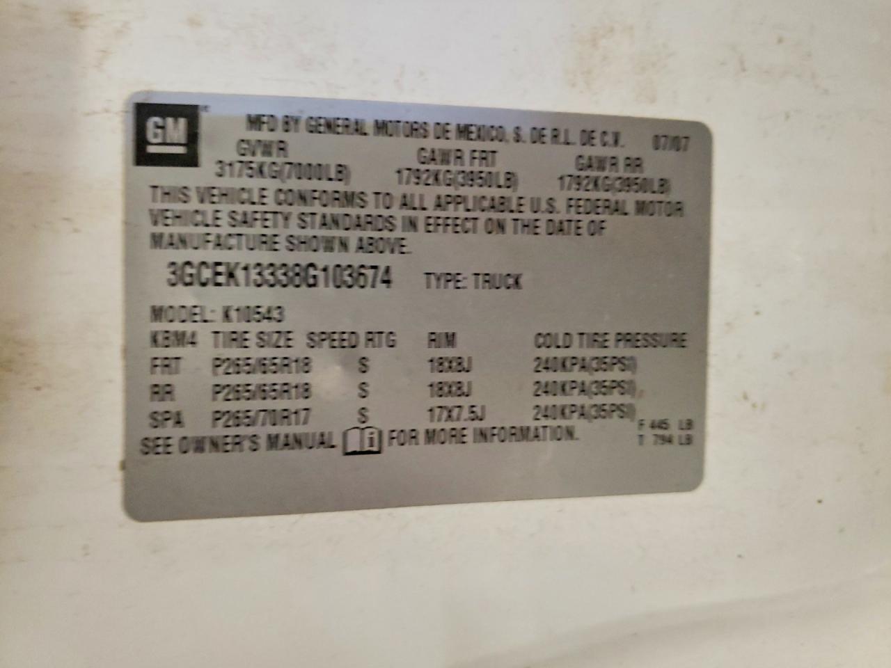2008 Chevrolet Silverado K1500