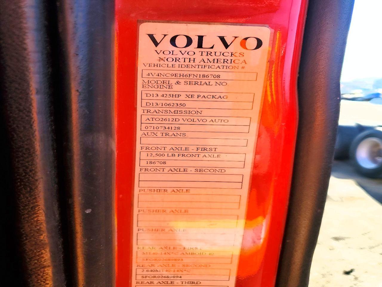 2015 Volvo VN VNL