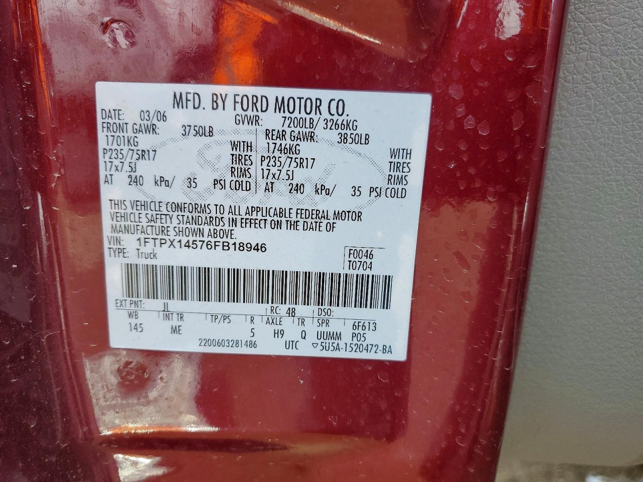 2006 Ford F150