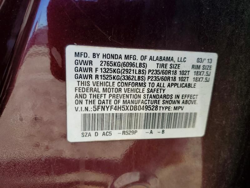 2013 Honda Pilot exl