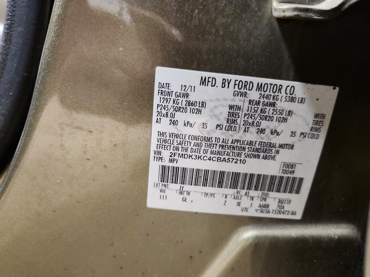 2012 Ford Edge Limited