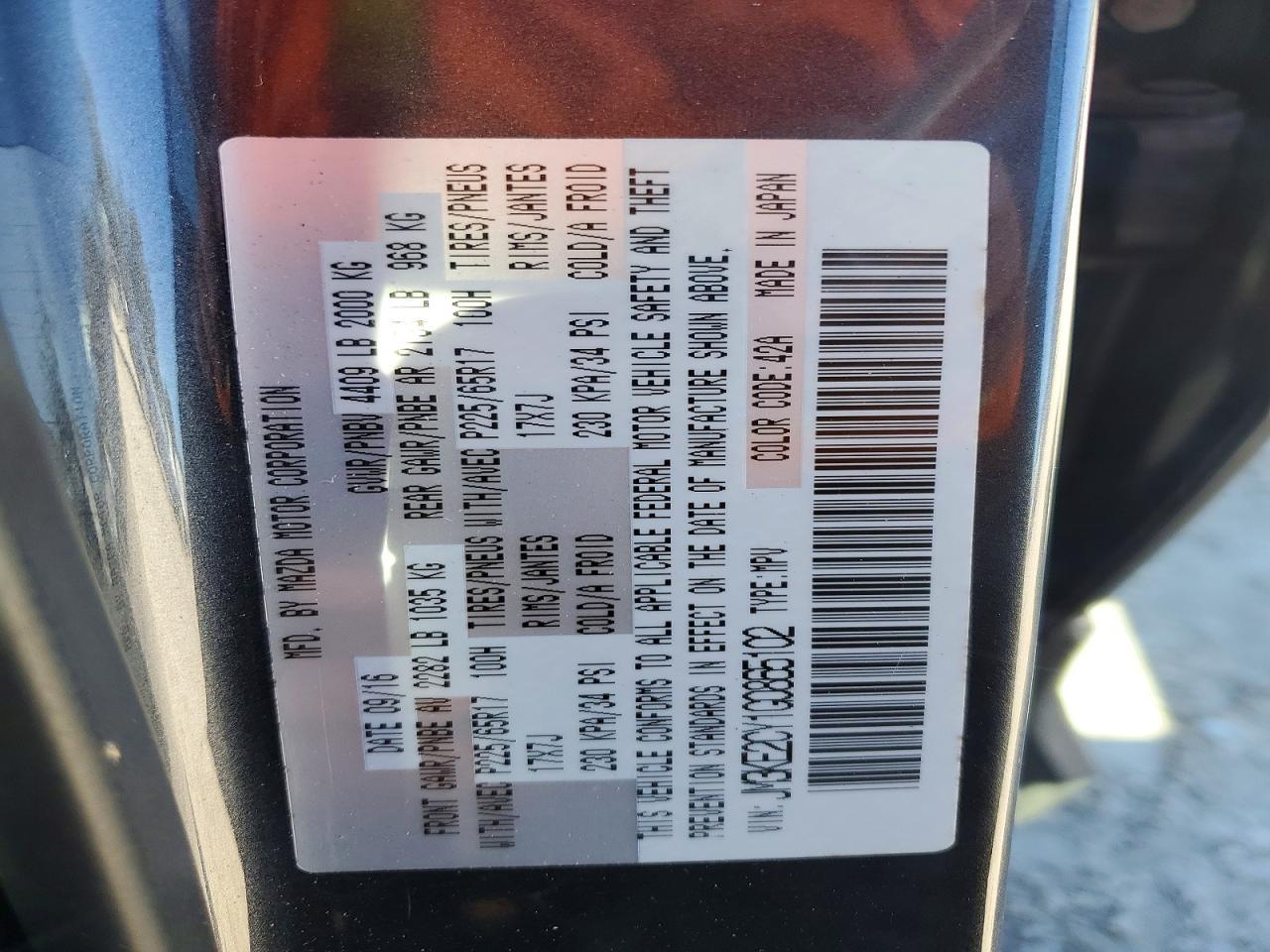 2016 Mazda Cx-5 Touring