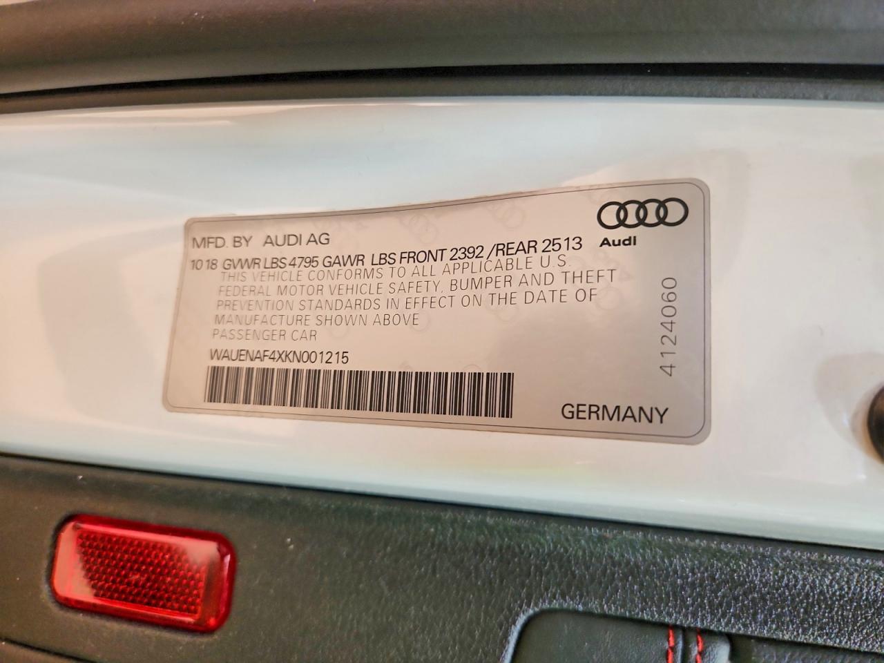 2019 Audi A4 Premium Plus