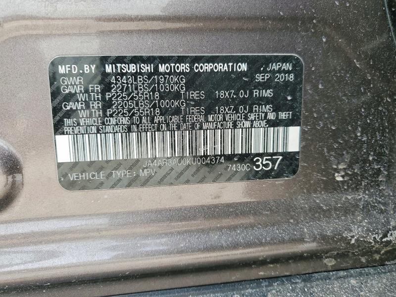 2019 Mitsubishi Outlander Sport es