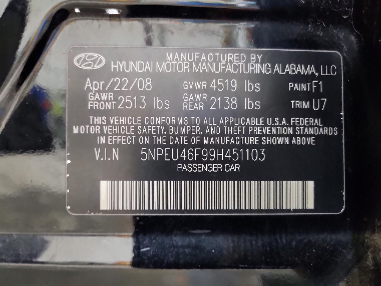 2009 Hyundai Sonata se