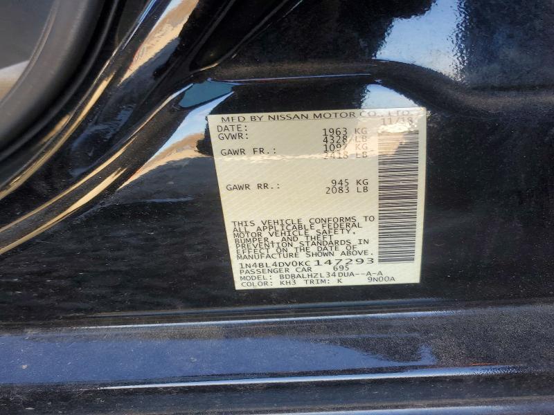 2019 Nissan Altima 2.5 sv