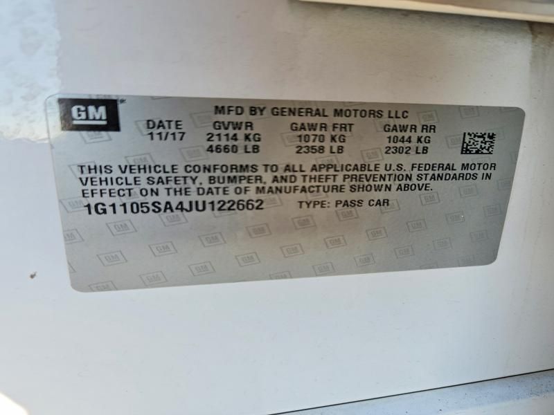 2018 Chevrolet Impala lt