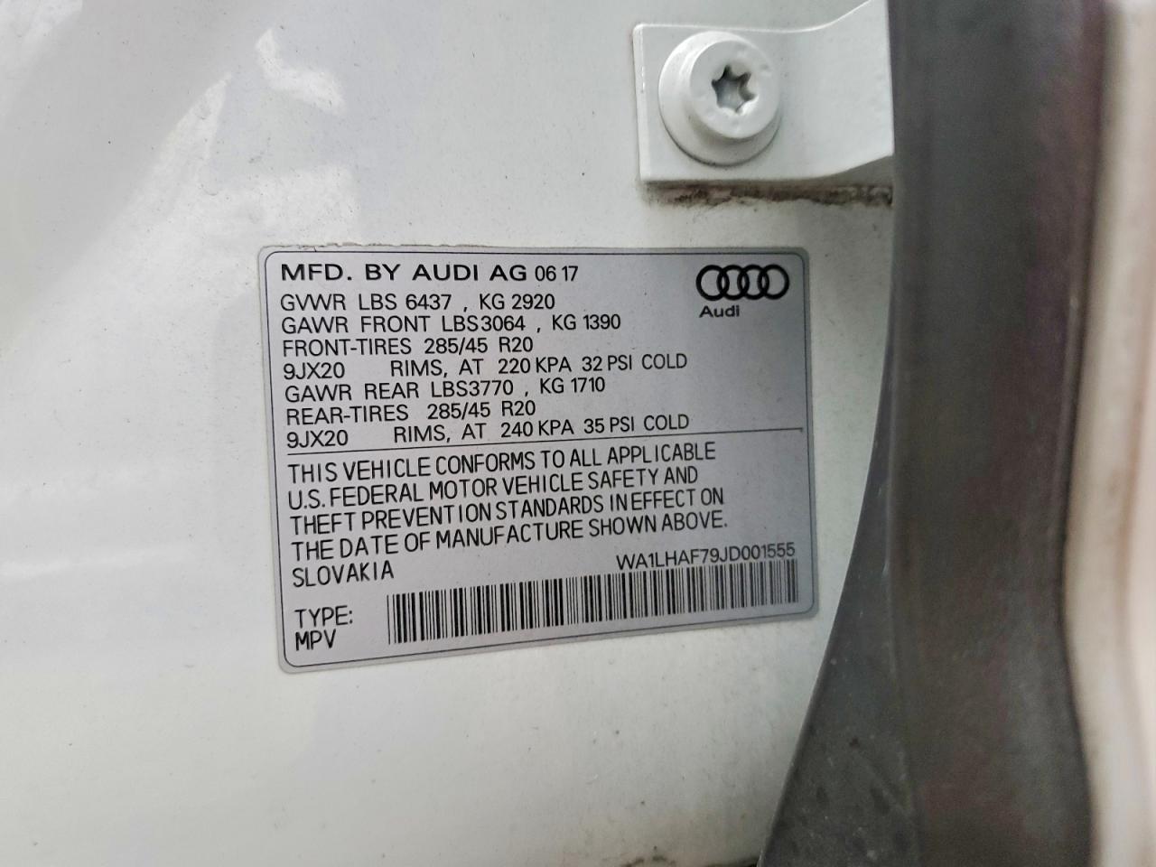 2018 Audi Q7 Premium Plus