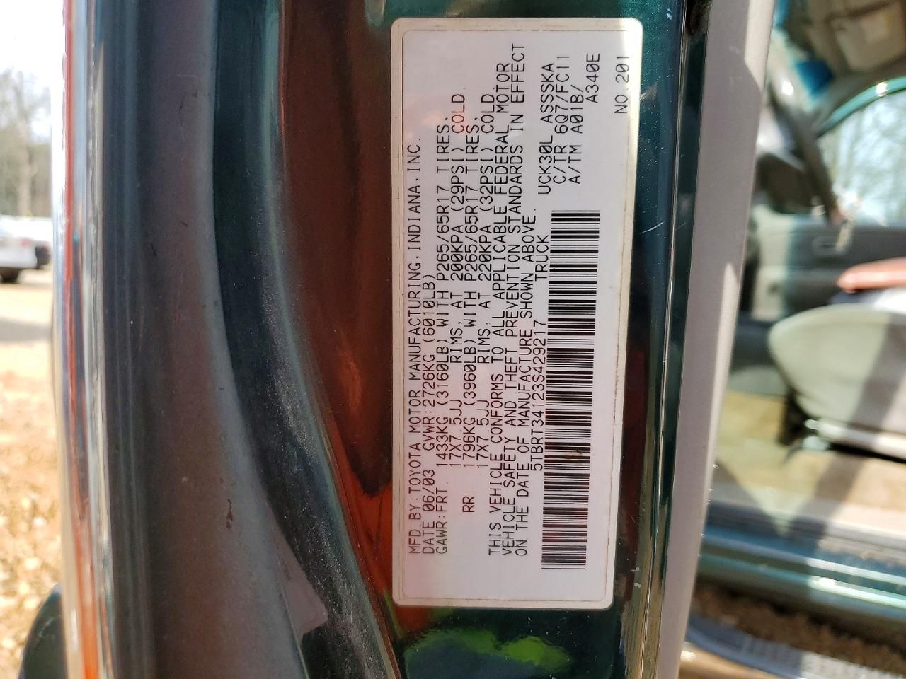 2003 Toyota Tundra Access cab SR5