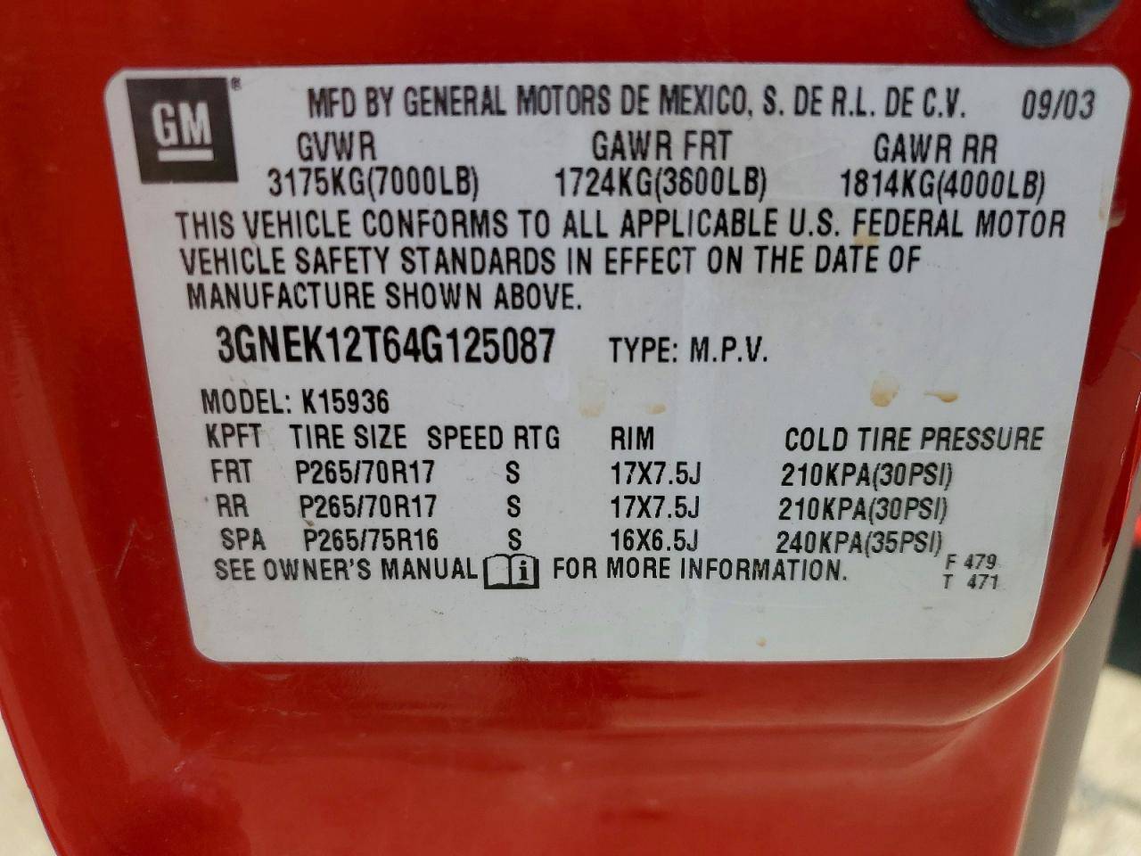 2004 Chevrolet Avalanche K1500