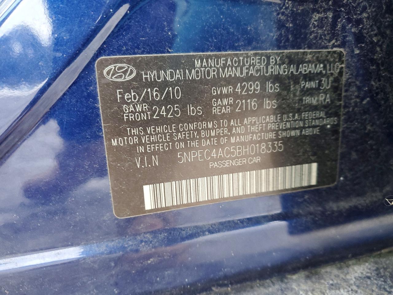 2011 Hyundai Sonata se