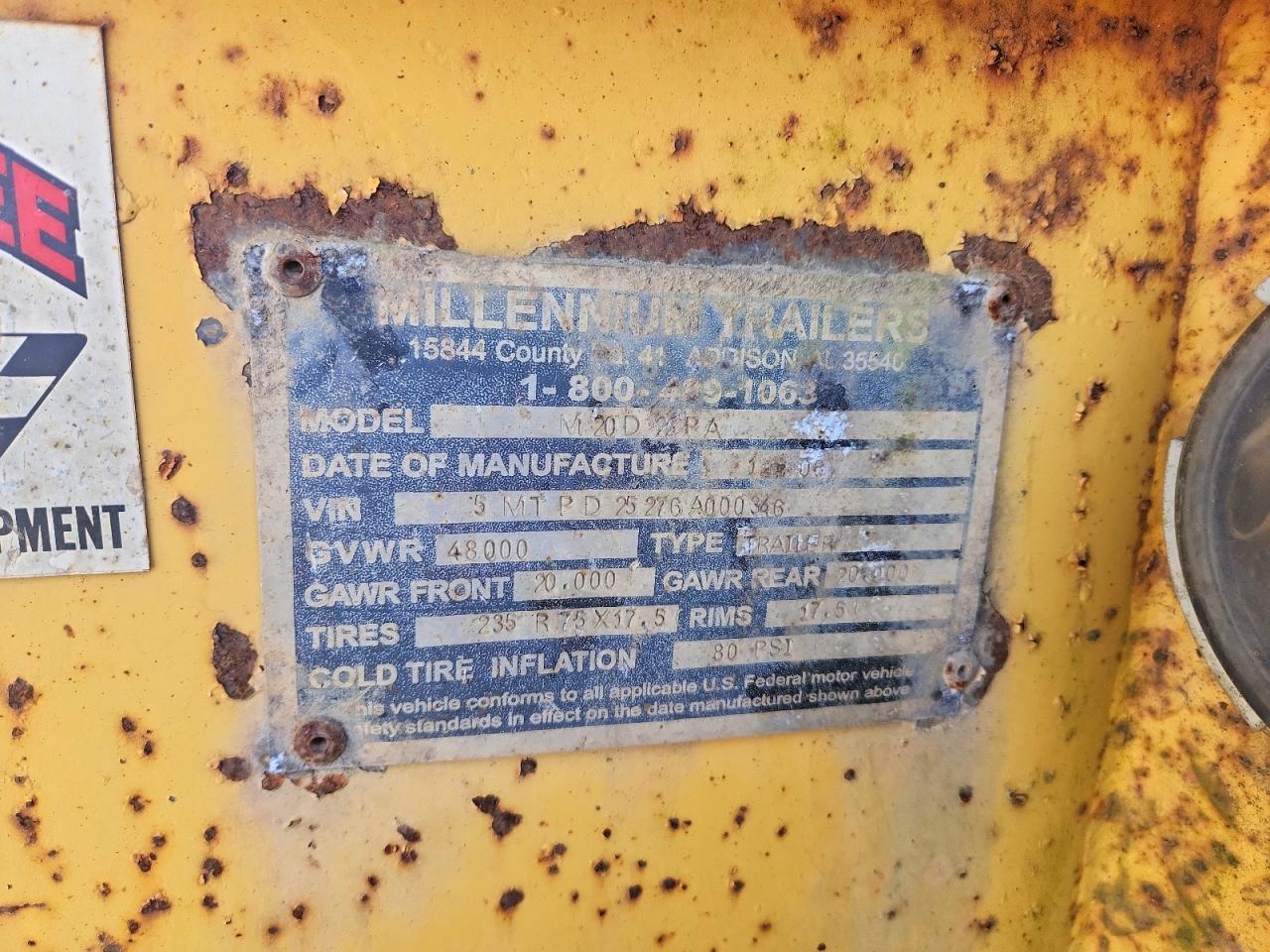 2006 Melininum Equipment Trailer