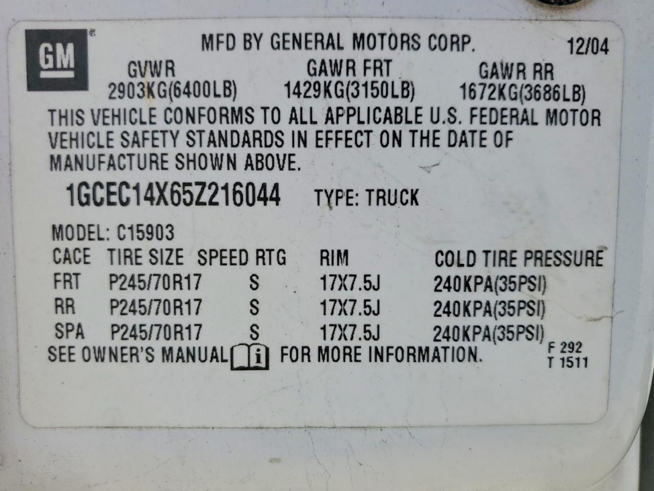 2005 Chevrolet Silverado C1500