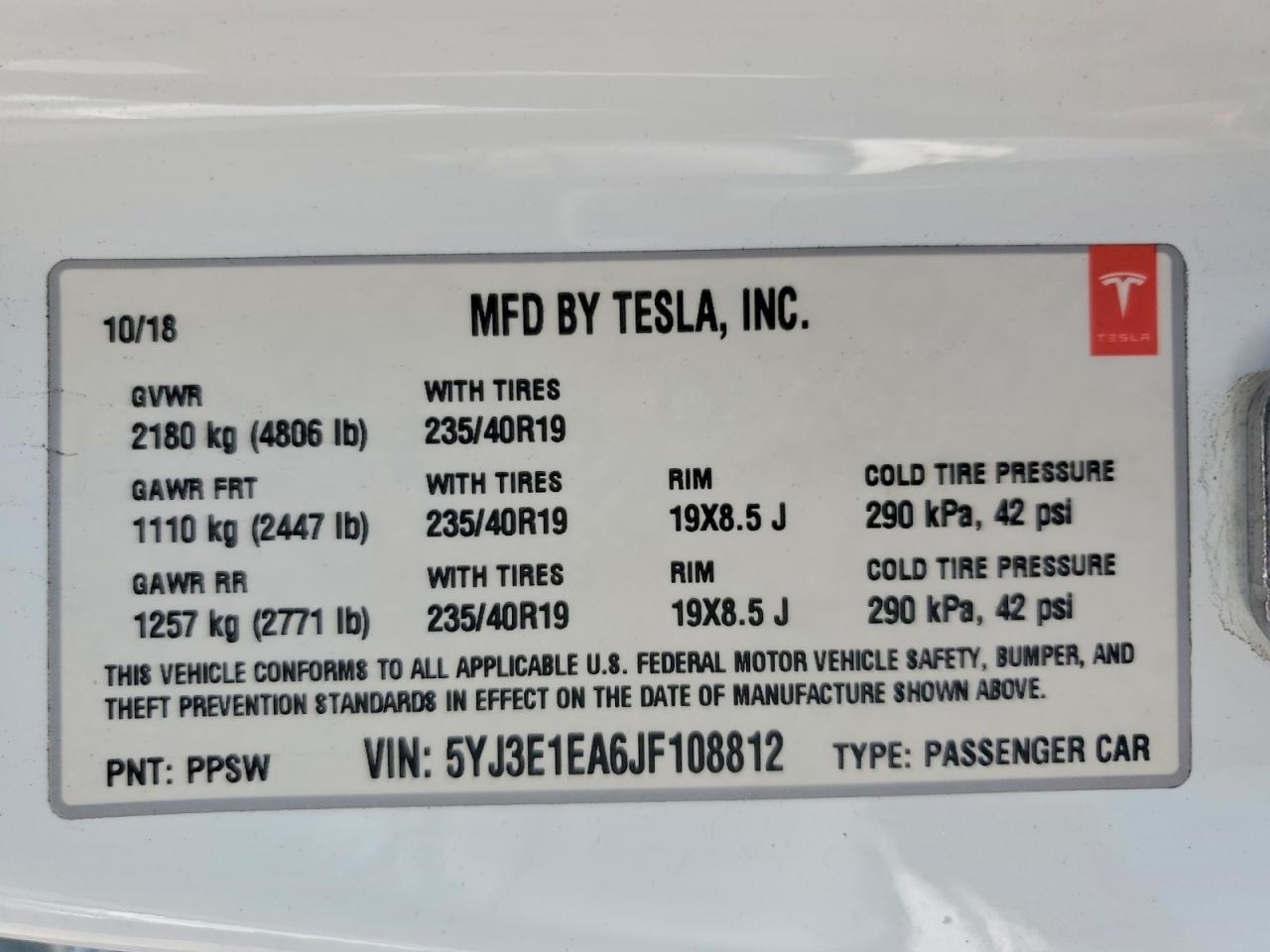 2018 Tesla Model 3