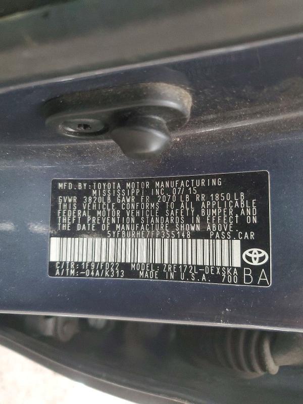 2015 Toyota Corolla l