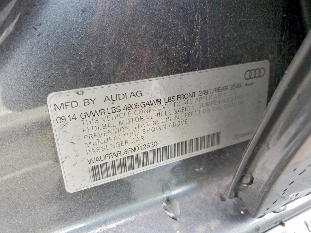 2015 Audi A4 Premium Plus