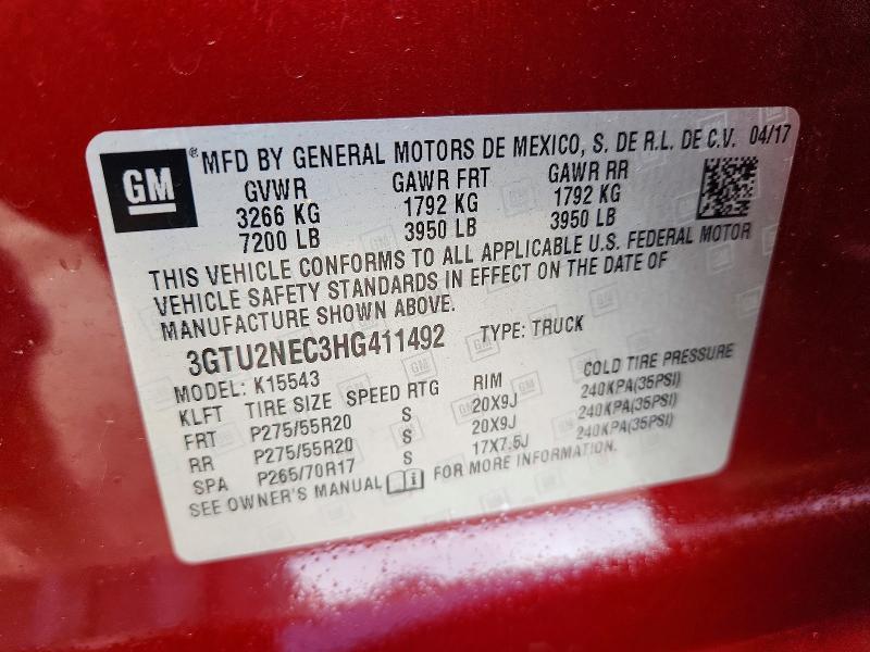 2017 GMC Sierra K1500 slt