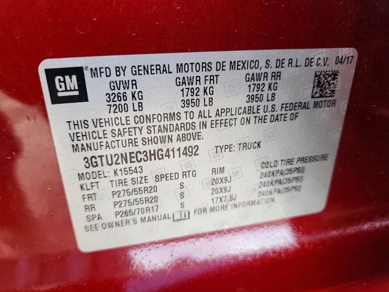 2017 GMC Sierra K1500 SLT