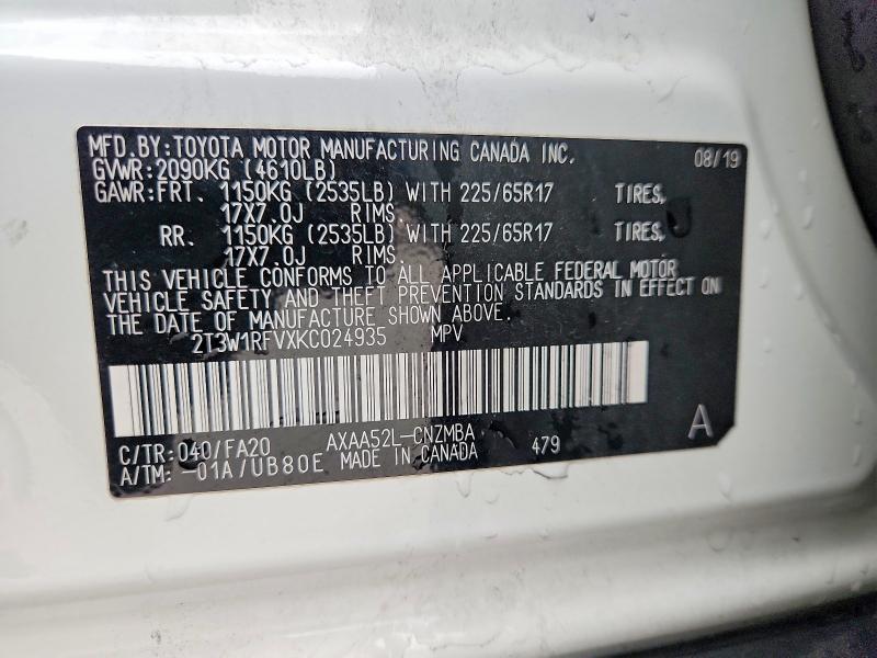 2019 Toyota Rav4 xle