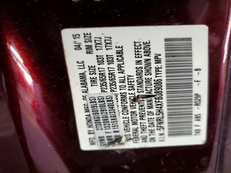 2015 Honda Odyssey ex