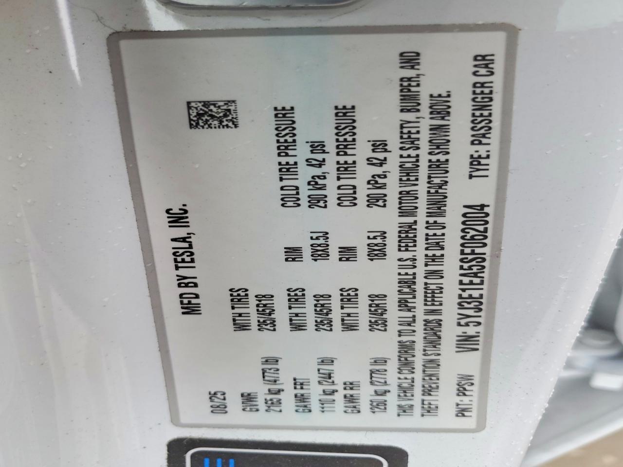 2025 Tesla Model 3