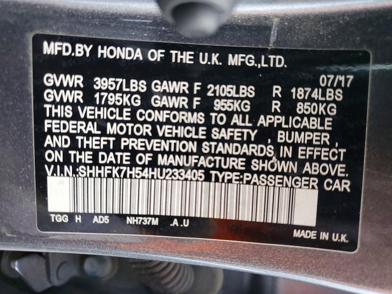 2017 Honda Civic ex