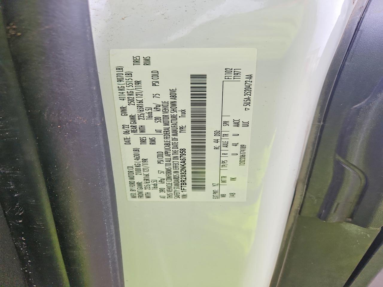 2022 Ford Transit T-250