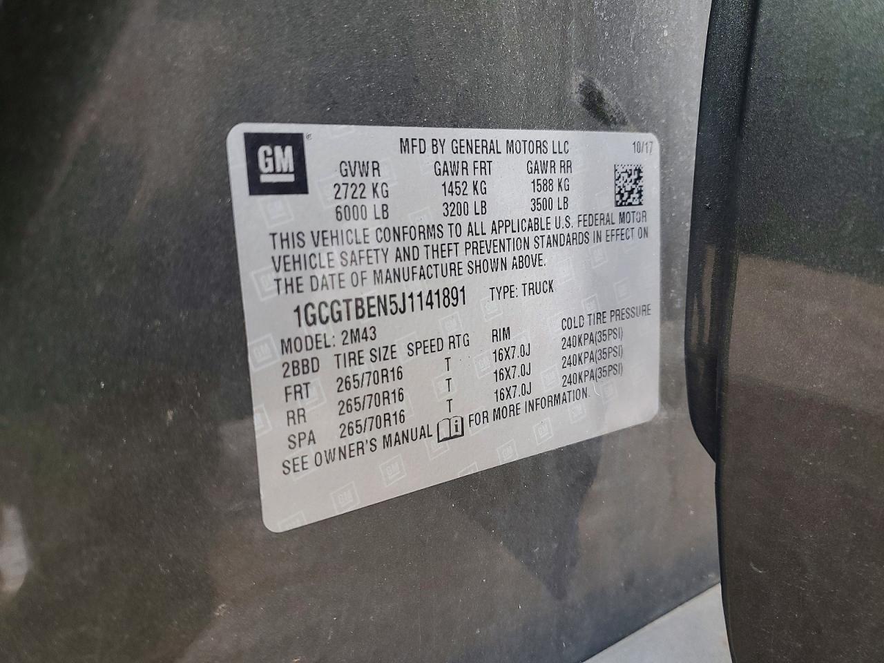 2018 Chevrolet Colorado