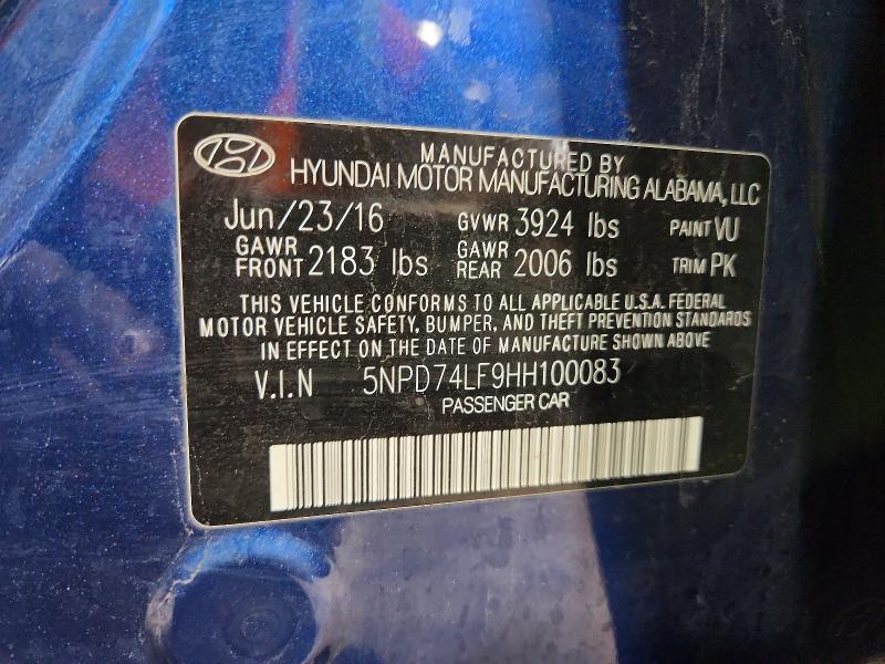 2017 Hyundai Elantra se