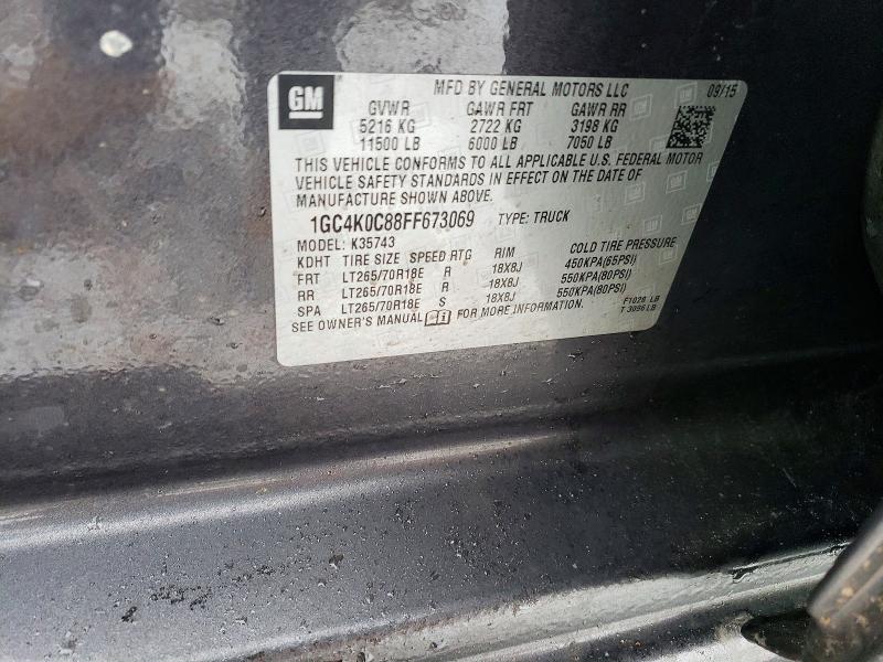 2015 Chev Silverado 3500 hd lt