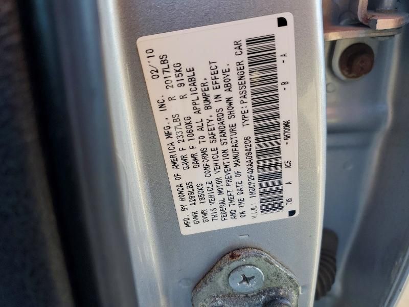 2010 Honda 2010 Hond Accord lxp