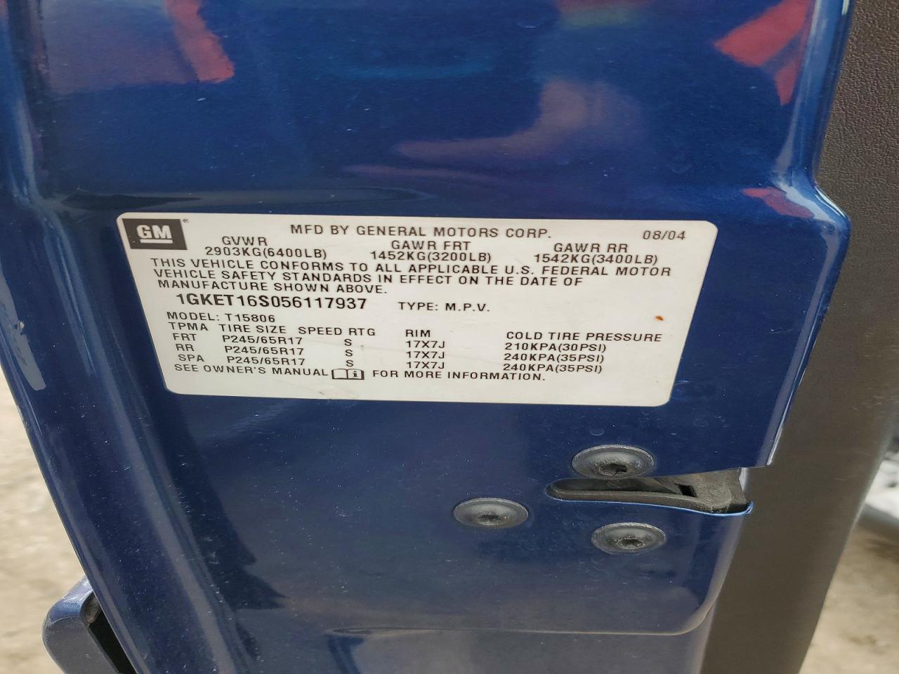 2005 GMC Envoy xl