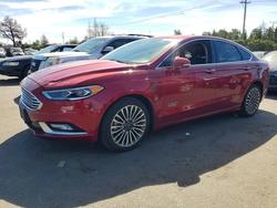 Ford Fusion se Phev Vehiculos salvage en venta: 2017 Ford Fusion se Phev
