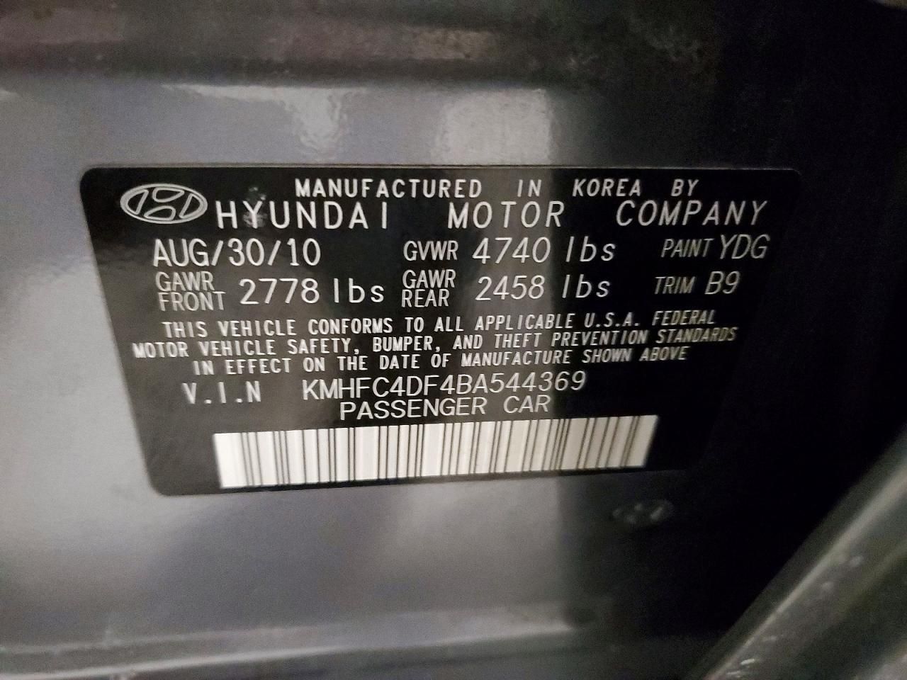 2011 Hyundai Azera gls