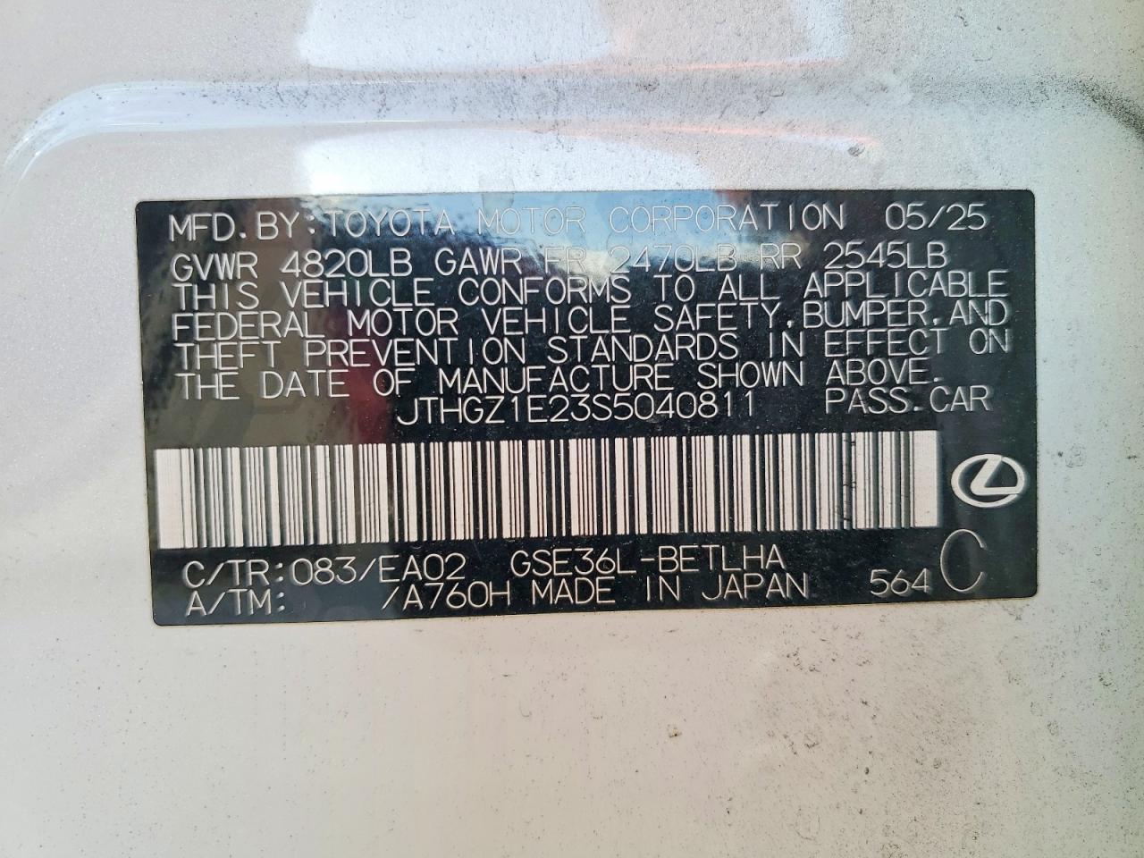 2025 Lexus Is 350 f Sport