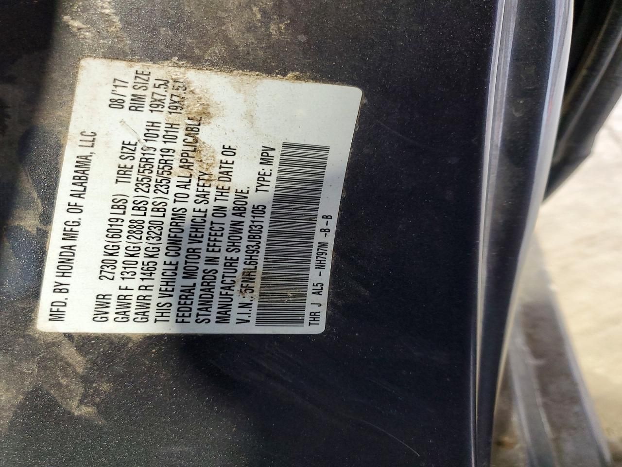 2018 Honda Odyssey Elite