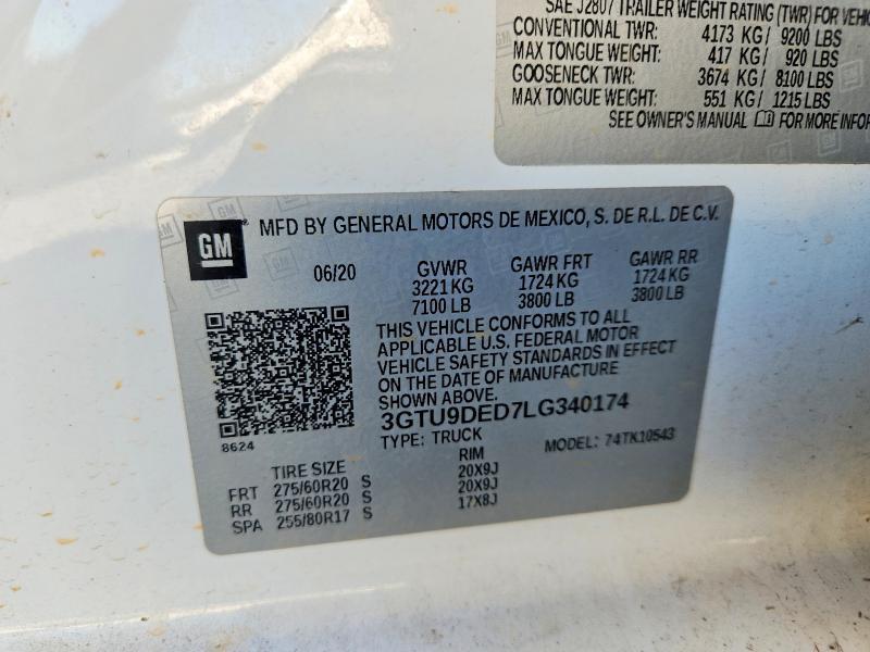 2020 GMC Sierra K1500 slt