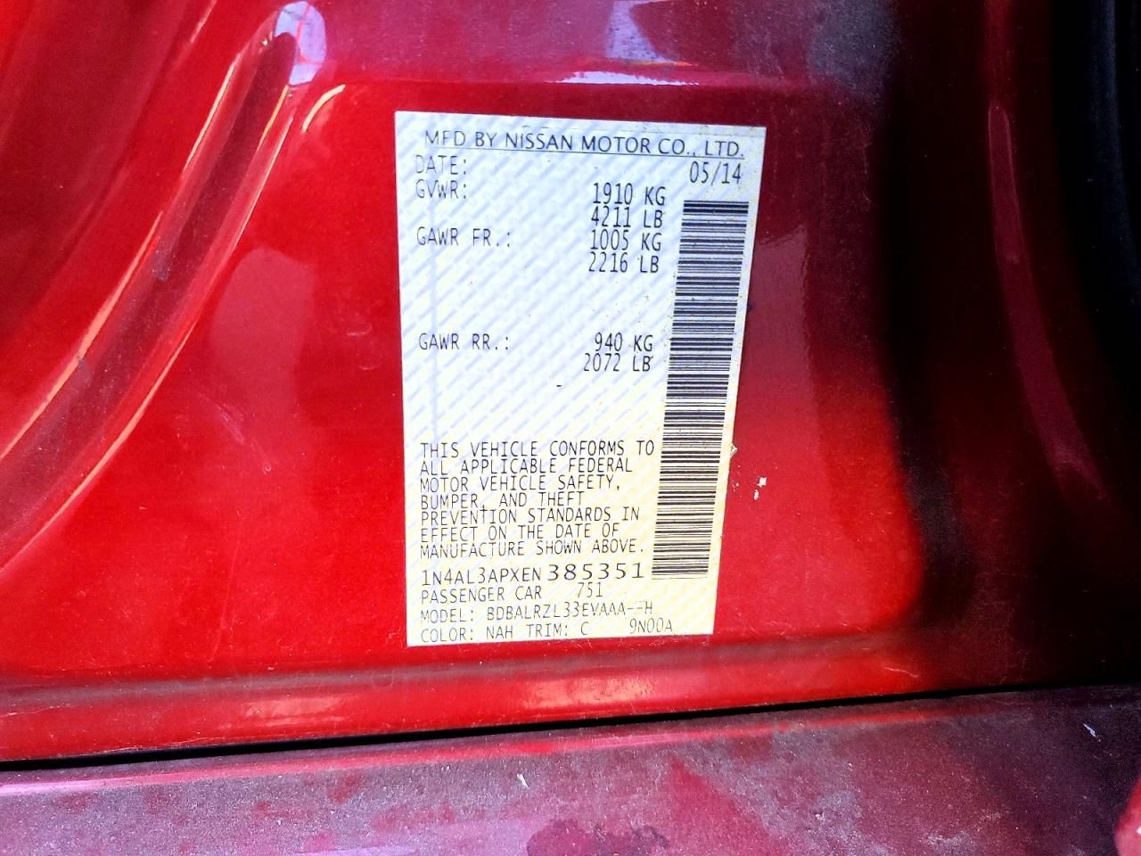 2014 Nissan Altima 2.5