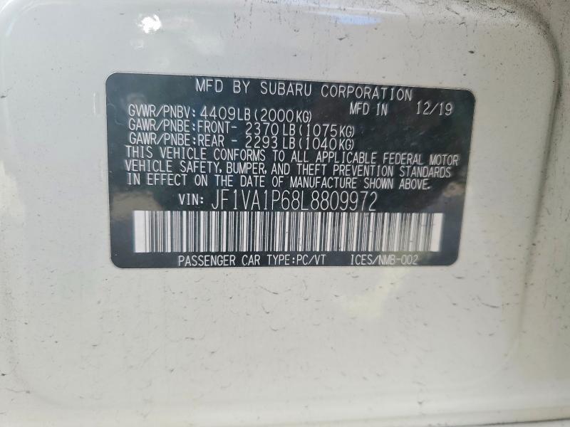 2020 Subaru Wrx Limited