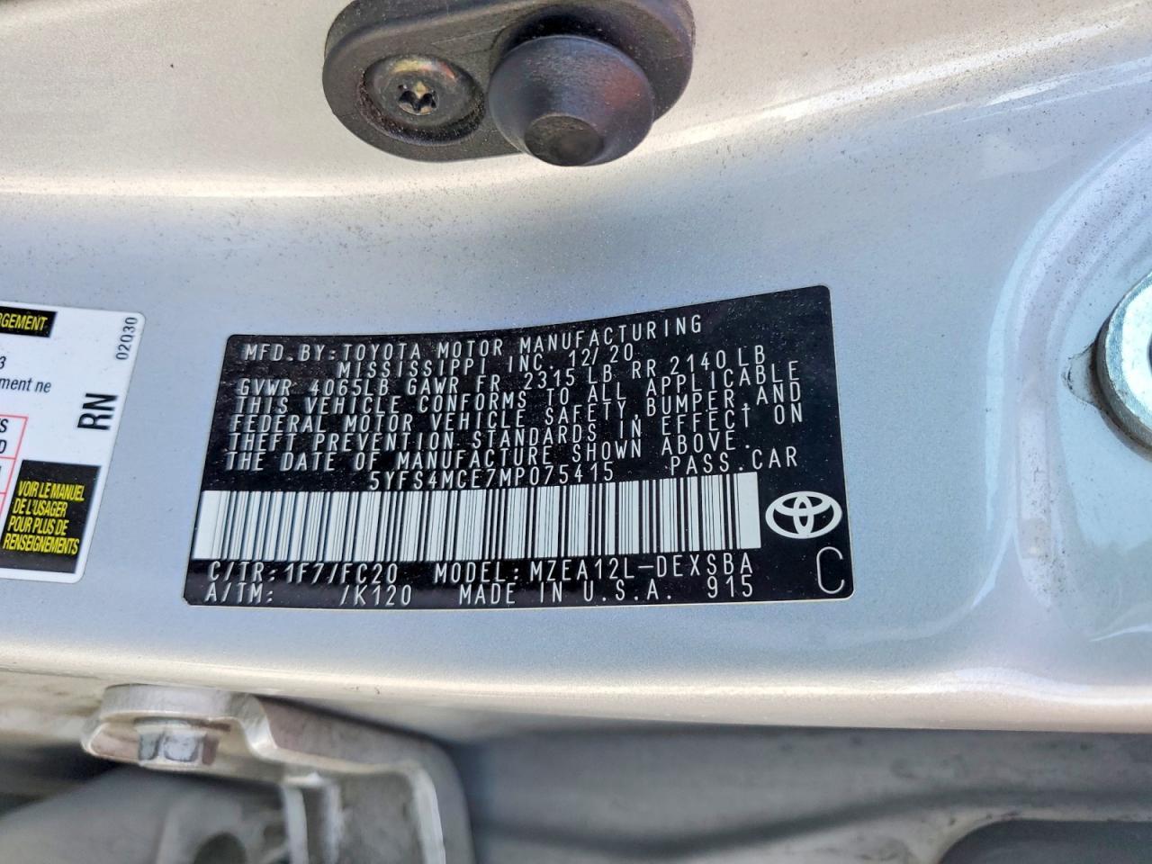 2021 Toyota Corolla se