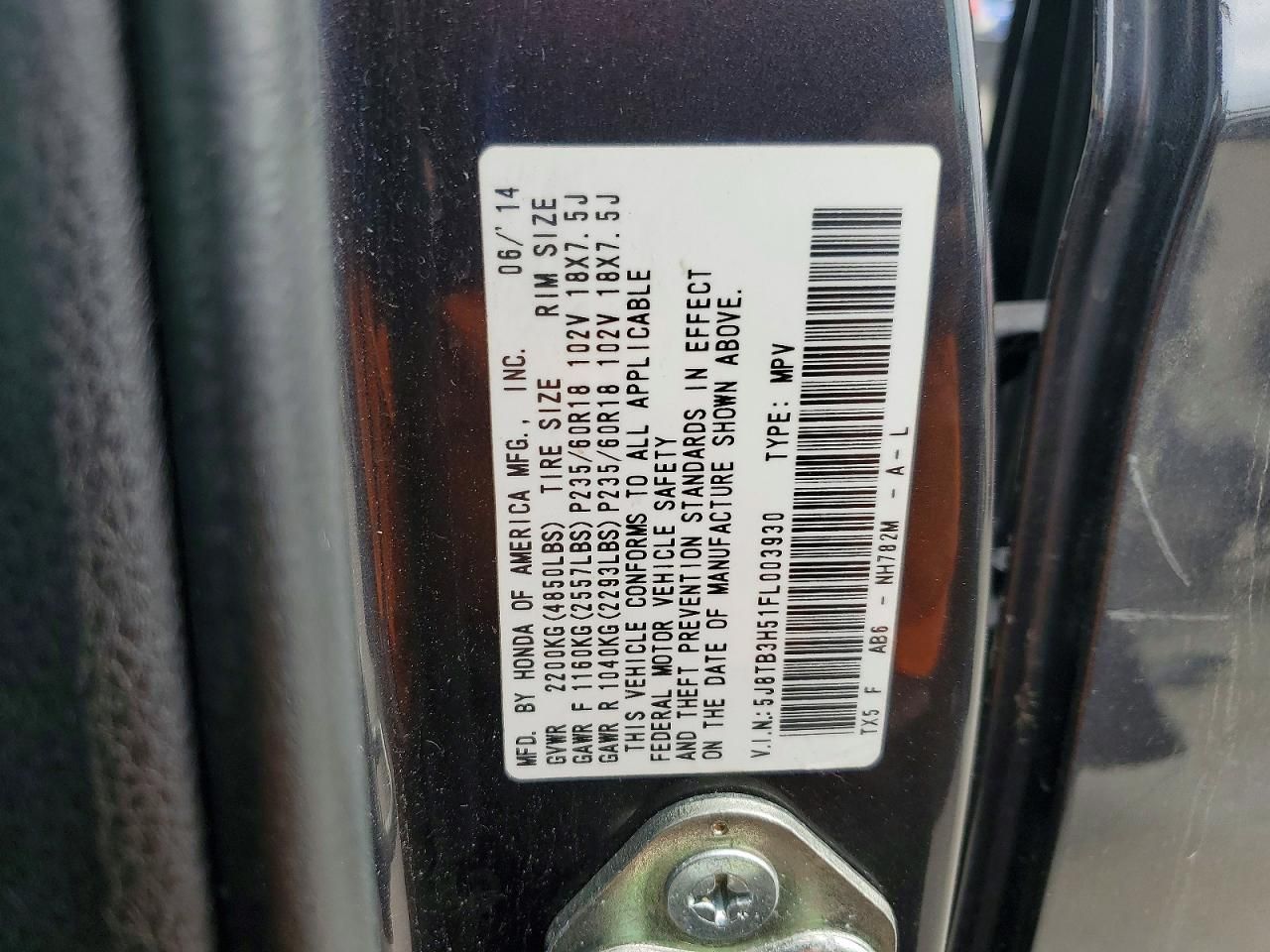 2015 Acura Rdx Technology