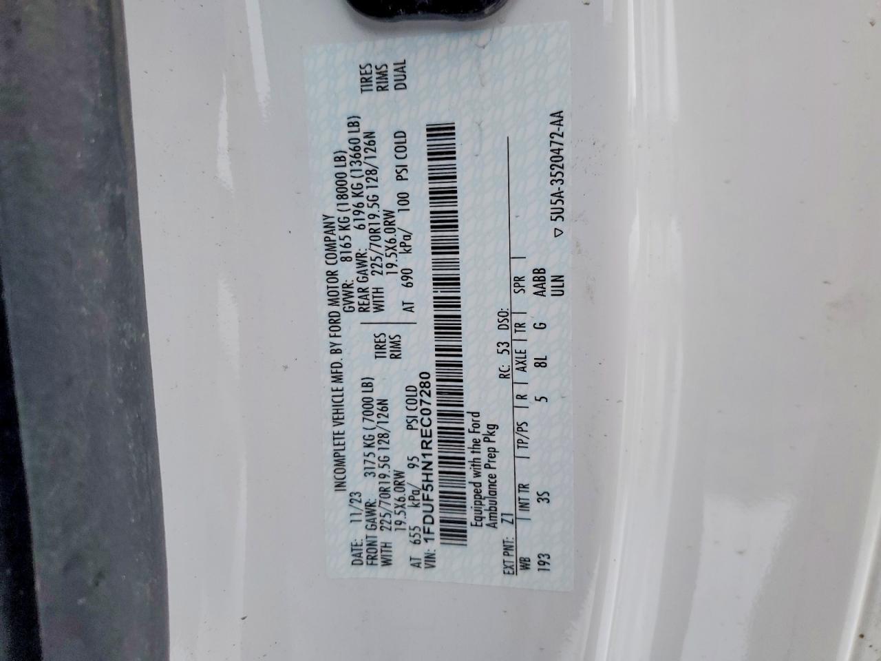 2024 Ford F550 Super Duty Ambulance