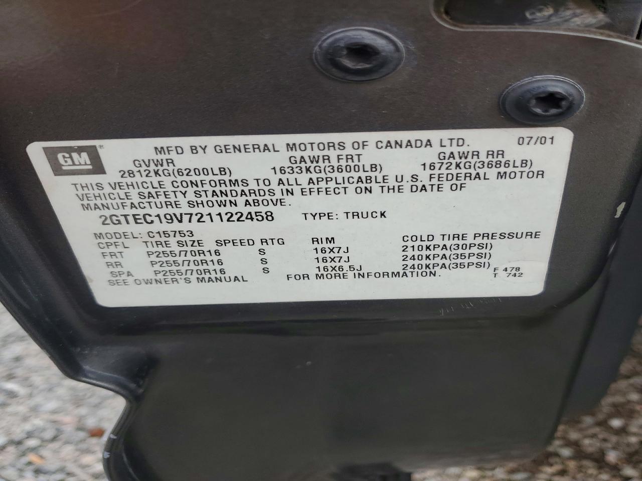 2002 GMC New Sierra C1500