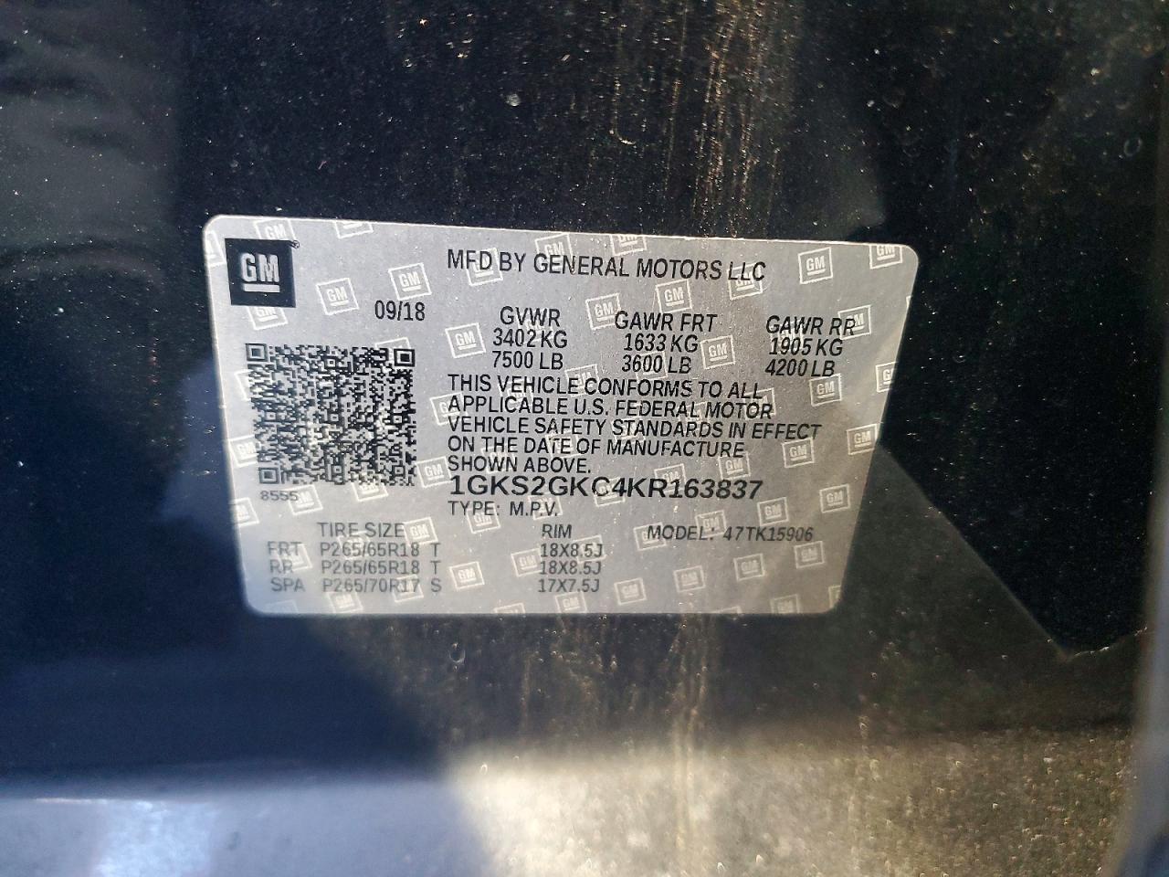 2019 GMC Yukon xl K1500 slt