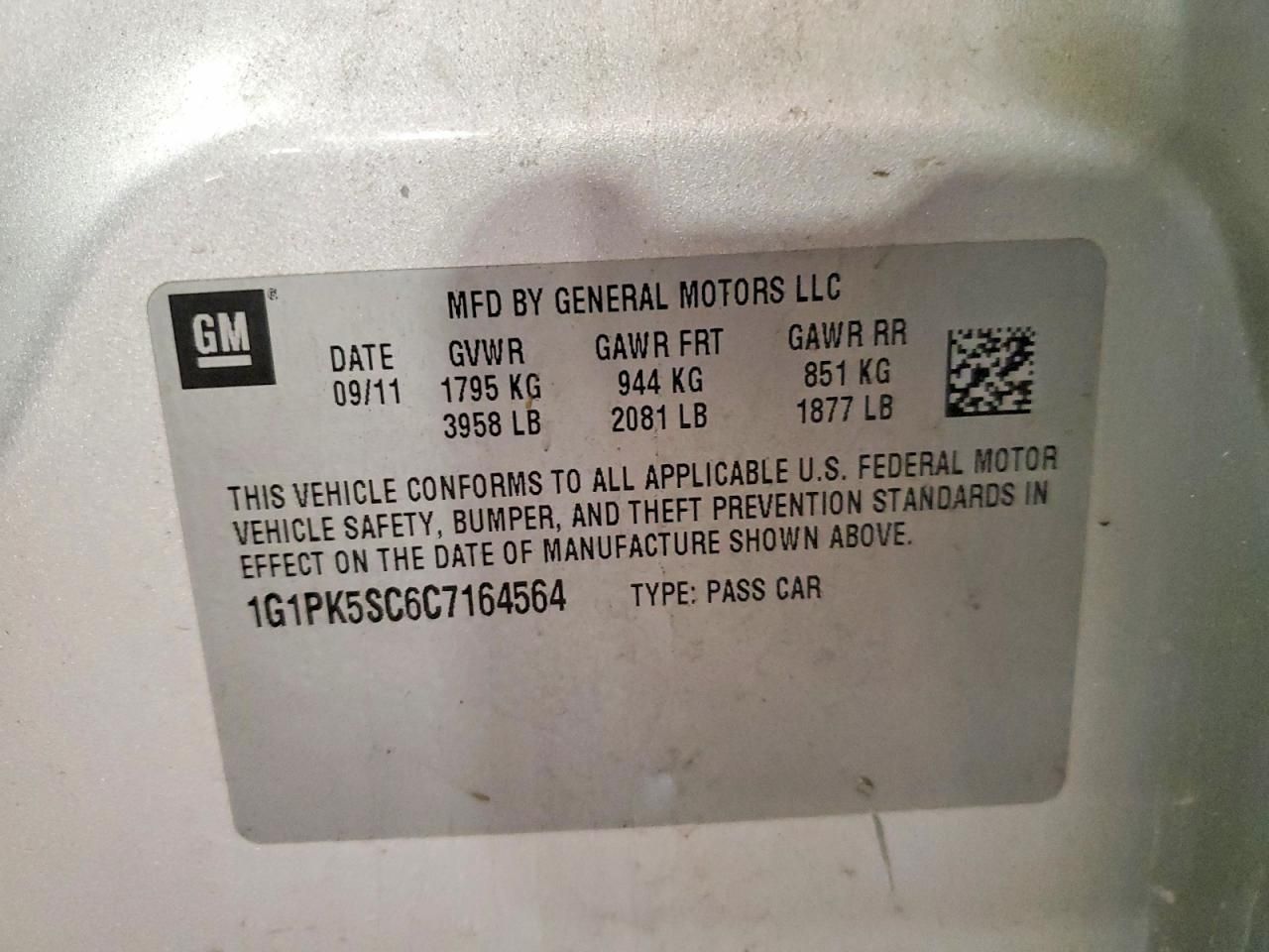 2012 Chevrolet Cruze eco