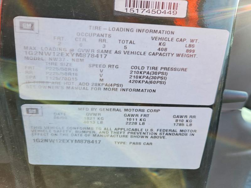 2000 Pontiac Grand am gt