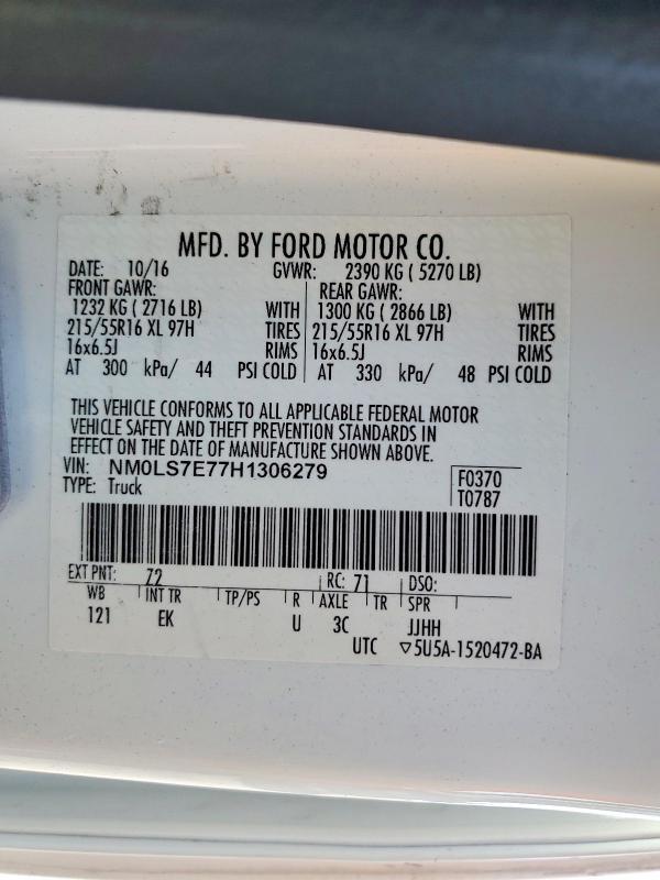 2017 Ford Transit Connect Refrigerated Delivery Van